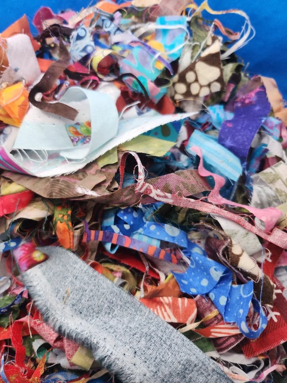 An grab bag of crumbs, confetti, and scraps